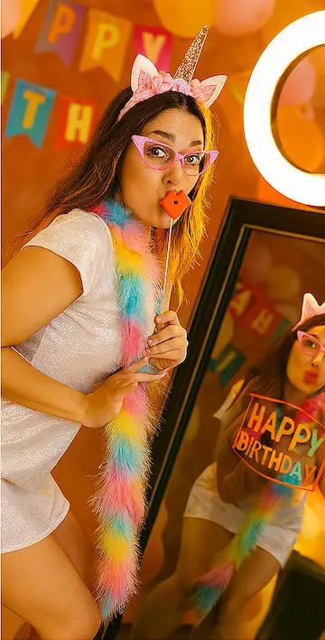 Cumpleaños con Espejo Mágico en Girona